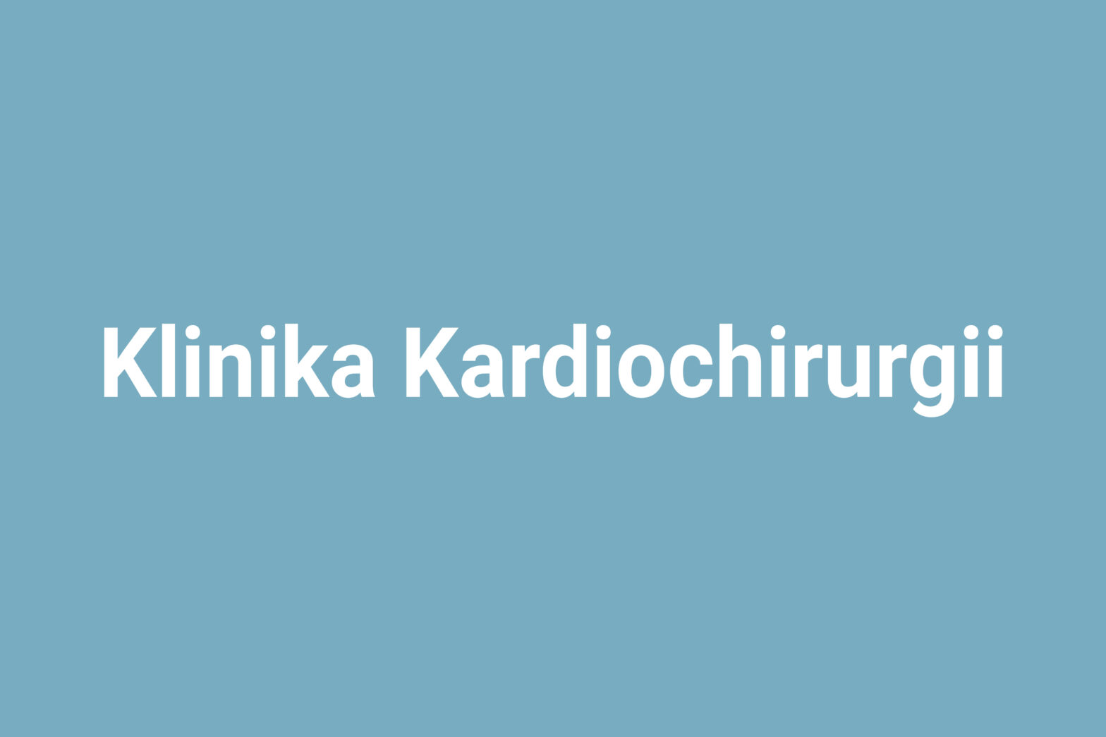 Klinika Kardiochirurgii