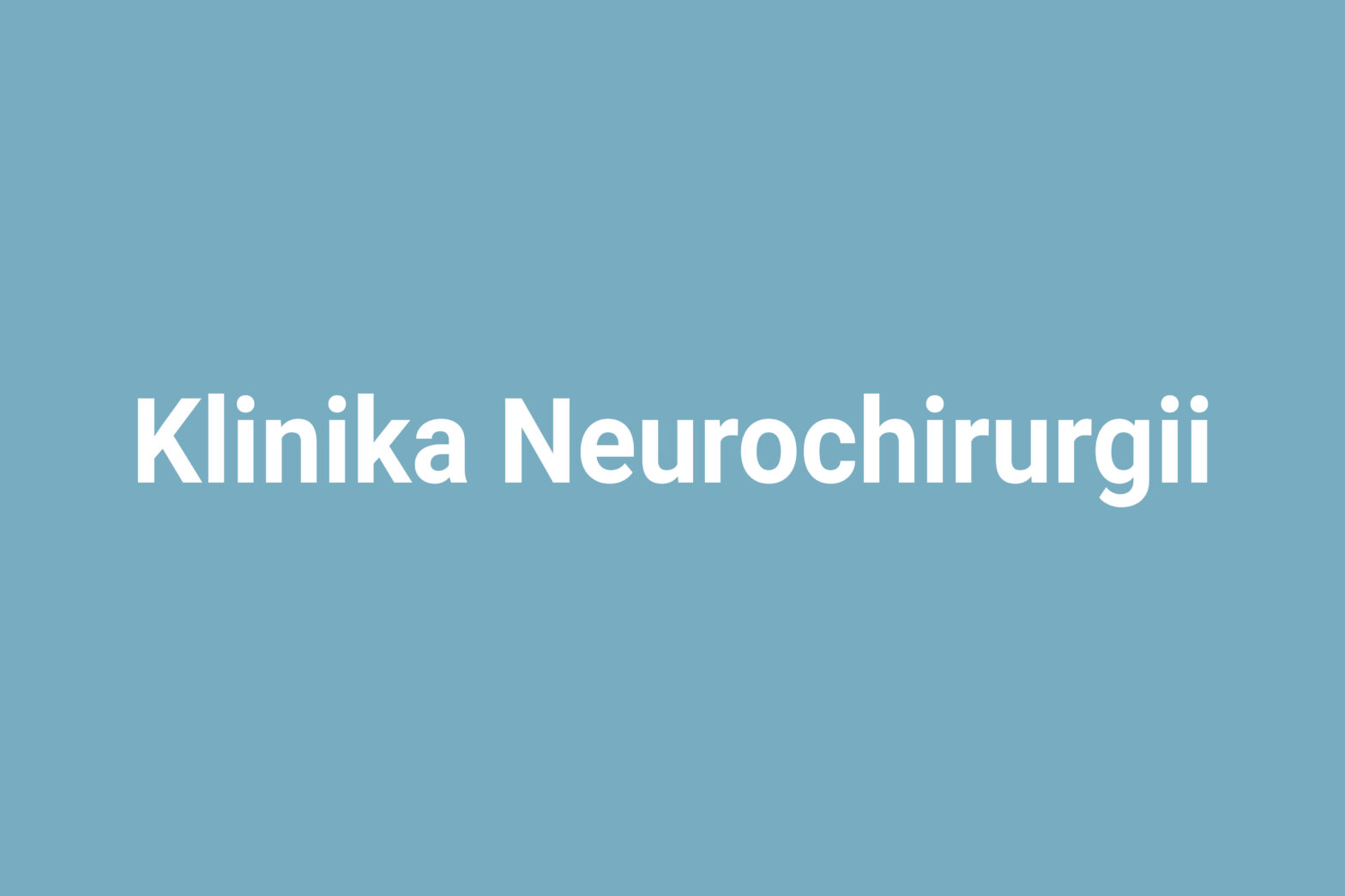 Klinika Neurochirurgii