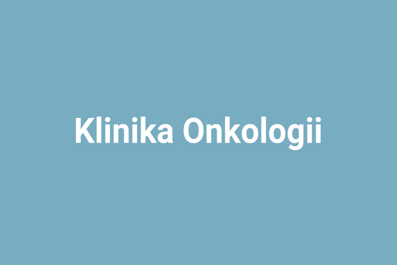 Klinika Onkologii