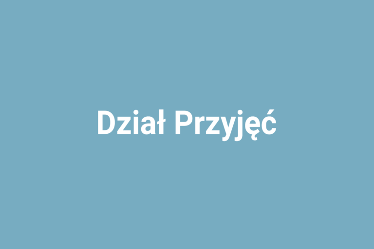 Dział Przyjęć